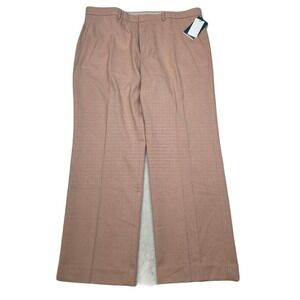 Perry Ellis Portfolio Dress Pants Mens‎ 36x29 Salmon Modern Fit Flex Stretch NEW